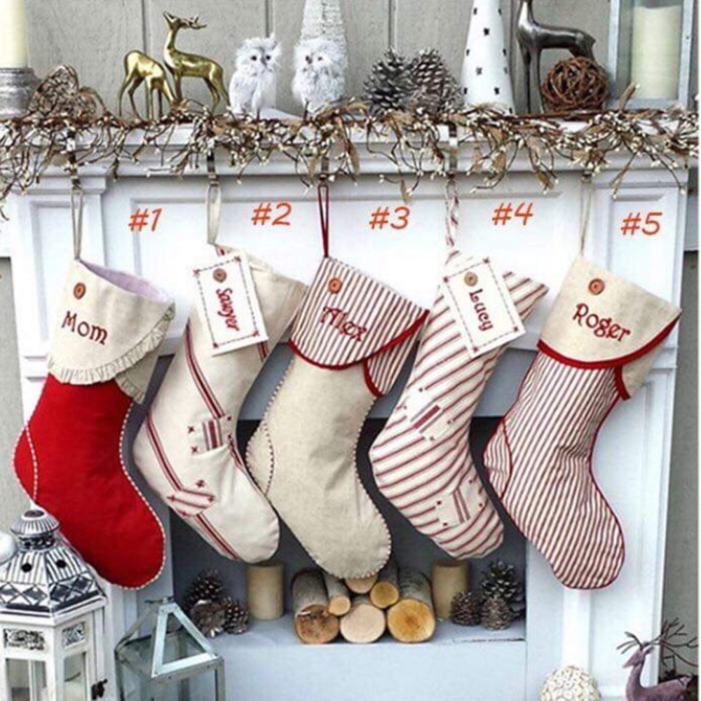 Canvas Christmas Stockings